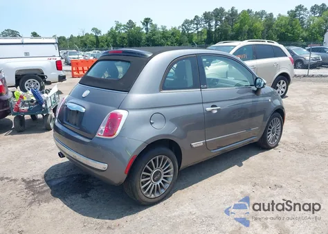 2012 Fiat 500C Lounge из США, поврежденный, VIN 3C3CFFER8CT384398